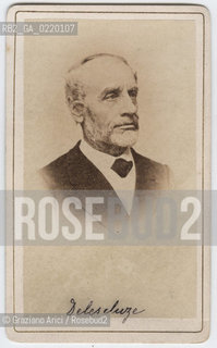 -PARIGI, COMUNE. SENZA INDICAZIONE DELLAUTORE, RITRATTO DI  CHARLES DELESCLUZE,GIORNALISTA, PROBABILE DATA 1871. STAMPA ALLALBUMINA INCOLLATA SU CARTONE, CARTE DE VISITE, CM 6,3X10,5. FOTOANTICHE, COMUNE, CARTE DE VISITE .-PARIS, COMMUNE. NO AUTHORS INDICATION,PORTRAIT OF CHARLES DELESCLUZE, JOURNALIST, ACCOUNTANT 1871. ALBUMEN PHOTOGRAPH MOUNTED ON CARDBOARD, CARTE DE VISITE CM 6,3X10,5 © ARCHIVIO Graziano Arici/Rosebud2 