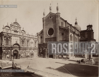 -VENEZIA, SENZA INDICAZIONE DELLAUTORE, CHIESA DI SAN GIOVANNI E PAOLO, SENZA DATA. STAMPA ALLALBUMINA, CM 24X18.  SAN GIOVANNI E PAOLO  FOTOANTICHE.-VENICE, NO AUTHORS INDICATION, SAN GIOVANNI E PAOLO, UNDATED. ALBUMEN PHOTOGRAPH, CM 24X18 © ARCHIVIO Graziano Arici/Rosebud2 ..