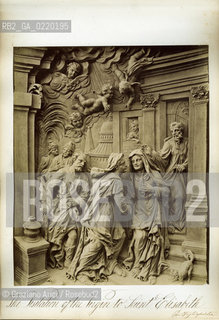 -VENEZIA, SENZA INDICAZIONE DELLAUTORE,DAL LIBRO  BASSIRILIEVI DELLA CHIESA DI SAN GIOVANNI E PAOLO IN VENEZIA . LA VISITA DELLA VERGINE A SANTA ELISABETTA. STAMPE ALLALBUMINA INCOLLATE SU CARTONE, CM 26X31. SANTI GIOVANNI E PAOLO, ARTE, SCULTURA, FOTOANTICHE  .-VENICE, NO AUTHORS INDICATION, FROM THE BOOK BASSORILIEVI DELLA CHIESA DI SANTI GIOVANNI E PAOLO IN VENEZIA: THE VISITATION OF THE VIRGIN TO SAINT ELISABETH.ALBUMEN PHOTOGRAPH MOUNTED ON CARDBOARD, CM 26X31 © ARCHIVIO Graziano Arici/Rosebud2 ..