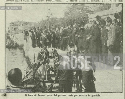 VENICE, MAY 1912. FOTOSERVIZIO DALLE PAGINE DELLA LA DOMENICA DEL CORRIERE :INAUGURAZIONE CAMPANILE SAN MARCO DOPO LA RICOSTRUZIONE .REPORTAGE FROM  LA DOMENICA DEL CORRIERE: INAUGURATION OF THE CAMPANILE AFTER THE RECONSTRUCTION La cessione dei diritti si intende per quanto di nostra competenza; non comprende invece le eventuali spese relative a diritti che potranno essere richiesti dagli Enti cui appartengono le opere riprese. Tali costi, ove neccessari, e l’espletamento di qualsivoglia pratica di richiesta permessi sono esclusivamente  a  carico del committente. ©ARCHIVIO Graziano Arici/Rosebud2