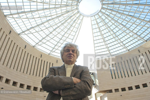 Rovereto 23/09/10 - The swiss architect Mario Botta in his Mart Museum during his exposition Mario Botta. Architecture 1960-2010 - architetto architettura ©Graziano Arici/Rosebud2