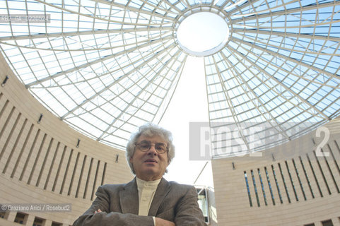 Rovereto 23/09/10 - The swiss architect Mario Botta in his Mart Museum during his exposition Mario Botta. Architecture 1960-2010 - architetto architettura ©Graziano Arici/Rosebud2