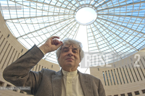 Rovereto 23/09/10 - The swiss architect Mario Botta in his Mart Museum during his exposition Mario Botta. Architecture 1960-2010 - architetto architettura ©Graziano Arici/Rosebud2