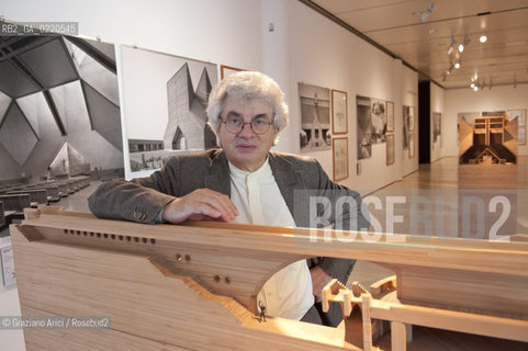 Rovereto 23/09/10 - The swiss architect Mario Botta in his Mart Museum during his exposition Mario Botta. Architecture 1960-2010 - architetto architettura ©Graziano Arici/Rosebud2