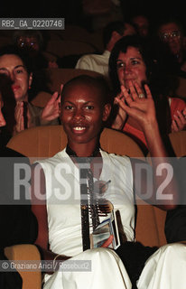 - Venezia,2000. 57°Festival Internazionale dArte Cinematografica.la cantante e rock star Skin, leader della band Skunk Anansie. Cinema Musica cantante pop rock ritratto.- Venice, 2000. 57th Venice International Film Festival. The singer and rockstar Skin, leader of the band Skunk Anansie ©  Graziano Arici