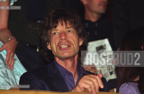 - Venezia, 2000. 57°Festival Internazionale dArte Cinematografica di Venezia.Il cantante rock Mick Jagger, leader dei Rolling Stones,alla prima del film Liam al Palazzo del Cinema. Cinema ritratto musica cantante rock.- Venice, 2000. 57th Venice International Film Festival. Portrait of the singer Mick Jagger, leader of the band Rolling Stones, at projection of the film Liamin the Palazzo del Cinema  ©  Graziano Arici