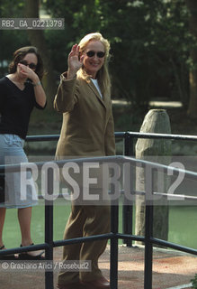 - Venezia,1999. 56°Festival Internazionale dArte Cinematografica. Ritratto dellattrice Meryl Streep. Cinema attrice ritratto.- Venice,1999. 56th Venice International Film Festival.Portrait of the actress Meryl Streep ©  Graziano Arici