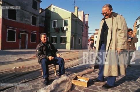 - Venice, 1995.The general Norman Schwarzkopf, commander of Usa Army during the war Usa-Iraq (Desert-Storm), during the visit in Venice..- Venezia, 1995. Il generale Norman Schwarzkopf, comandante dellesercito americano durante la guerra Usa-Iraq (Desert-Storm), in visita a Venezia . Politica generale esercito comandante guerra ©Graziano Arici/Rosebud2