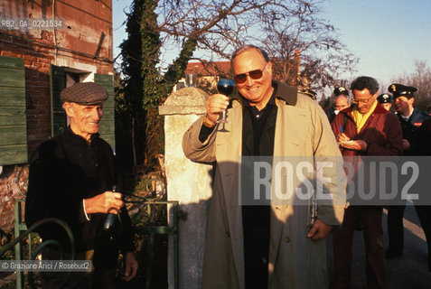 - Venice, 1995.The general Norman Schwarzkopf, commander of Usa Army during the war Usa-Iraq (Desert-Storm), during the visit in Venice..- Venice, 1995. Il generale Norman Schwarzkopf, comandante dellesercito americano durante la guerra Usa-Iraq (Desert-Storm), in visita a Torcello . Politica generale esercito comandante guerra ©Graziano Arici/Rosebud2