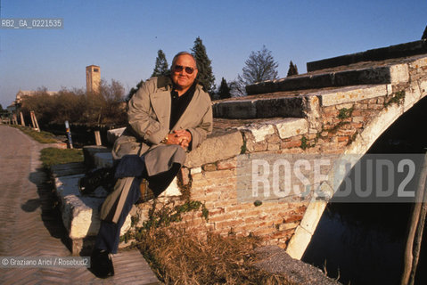 - Venice, 1995.The general Norman Schwarzkopf, commander of Usa Army during the war Usa-Iraq (Desert-Storm), during the visit in Torcello, Venice..- Venezia, 1995. Il generale Norman Schwarzkopf, comandante dellesercito americano durante la guerra Usa-Iraq (Desert-Storm) durante la visita a Torcello. Politica generale esercito comandante guerra ©Graziano Arici/Rosebud2