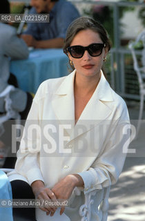 - Venezia, 1992. 44a Mostra Internazionale dArte Cinematografica. Lattrice Emmanuelle Beart. Cinema attrice ritratto.- Venice, 1992. 44th Venice Film Festival. Portrait of the actress Emmanuelle Beart  ©Graziano Arici/Rosebud2