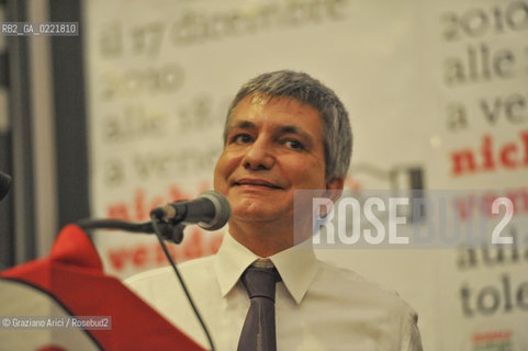 Venice 17/12/10 -  The Puglia Governor Nichi Vendola in a public debate i Architecture University politica IUAV ©Graziano Arici/Rosebud2