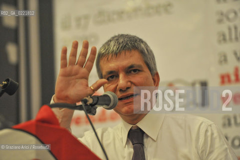 Venice 17/12/10 -  The Puglia Governor Nichi Vendola in a public debate i Architecture University politica IUAV ©Graziano Arici/Rosebud2