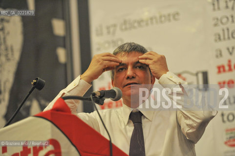Venice 17/12/10 -  The Puglia Governor Nichi Vendola in a public debate i Architecture University politica IUAV ©Graziano Arici/Rosebud2