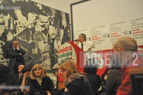 Venice 17/12/10 -  The Puglia Governor Nichi Vendola in a public debate i Architecture University politica IUAV ©Graziano Arici/Rosebud2