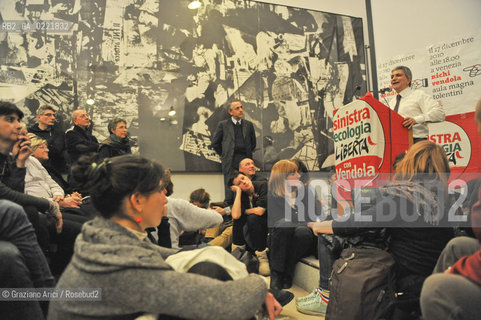 Venice 17/12/10 -  The Puglia Governor Nichi Vendola in a public debate i Architecture University politica IUAV ©Graziano Arici/Rosebud2