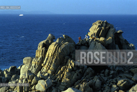 Sardegna,2002.Parco Nazionale dellArcipelago de La Maddalena. Isola della Maddalena.Spiagge dellisola.Geo isola arcipelago parco.Sardinia,2002.National Parc of La Maddalena.La Maddalena is the largest town in the Maddalena arcipelago ©Graziano Arici/Rosebud2