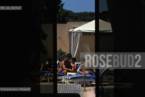 - Sardegna,2002. Costa Smeralda,Porto Cervo.Yacht club. Geo isola Porto Cervo Costa Smeralda Yacht club .- Sardinia,2002.Emeral Coast, Porto Cervo.Yacht club ©Graziano Arici/Rosebud2