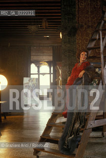 -Venezia,1988. Palazzo Fortuny.Ritratto della cantante lirica e soprano Raina Kabaivanska. Musica cantante lirica soprano ritratto.-Venice,1988.Palazzo Fortuny.Portrait of Raina Kabaivanska, opera singer and soprano ©Graziano Arici/Rosebud2