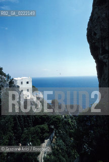 -Capri,(Campania),2002.Panorama e veduta della costa presso Capri.  Geo paesaggio natura mare.-Capri,(Campania),2002.View of coast of Capri ©Graziano Arici/Rosebud2