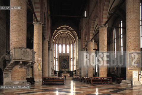 Treviso (Veneto),2002.La chiesa di San Niccolò. Geo Chiesa Treviso.Treviso (Veneto),2002.The San Niccolòs Church ©Graziano Arici/Rosebud2