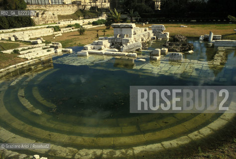 Taormina (Sicilia),2002. Il Teatro greco di Taormina. Geo Archeo teatro greco Sicilia .Taormina (Sicily),2002. The Greek Theatre in Taormina ©Graziano Arici/Rosebud2