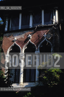 Venezia,1997.Palazzo Dario o Cà Dario sul Canal Grande, Dorsoduro. Geo Architettura Palazzo Canal Grande Facciata.Venice,1997. Dario Palace - Cà Dario,Grand Canal, Dorsoduro ©Graziano Arici/Rosebud2