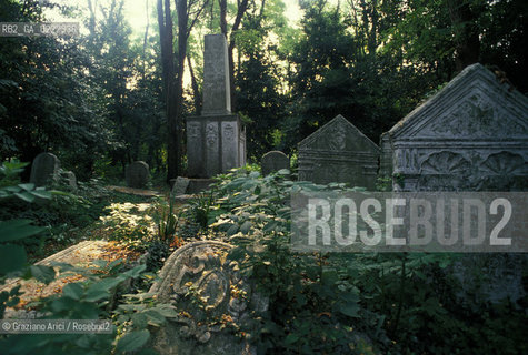 Lido di Venezia,1994. Lantico cimitero ebraico del Lido di Venezia.Geo cimitero ebraismo .lido of Venice,1994.The Jewish cemetery ©Graziano Arici/Rosebud2