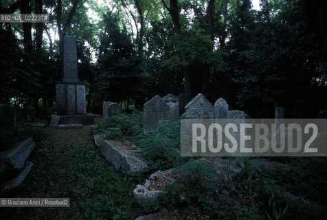 Lido di Venezia,1994. Lantico cimitero ebraico del Lido di Venezia.Geo cimitero ebraismo .lido of Venice,1994.The Jewish cemetery.