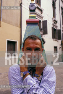 Venezia, 1996.Ritratto del manager Franco Bosisio,vice presidente SMH Holding(Swatch).Economia manager orologio.Venice, 1996. Portrait of the manager Franco Bosisio ©Graziano Arici/Rosebud2