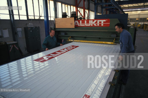 Marghera,(Venezia),1994.Crisi Alutekna.Lavoratori in autogestione..Marghera,(Venice),1994.Crisis Alutekna ©Graziano Arici/Rosebud2