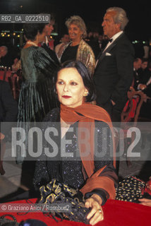 Venezia,1992. Ritratto dellattrice Lucia Bosè. Cinema attrice ritratto.Venice, 1992. Portrait of the actress Lucia Bosè ©Graziano Arici/Rosebud2