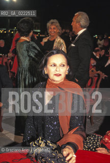 Venezia,1992. Ritratto dellattrice Lucia Bosè. Cinema attrice ritratto.Venice, 1992. Portrait of the actress Lucia Bosè ©Graziano Arici/Rosebud2