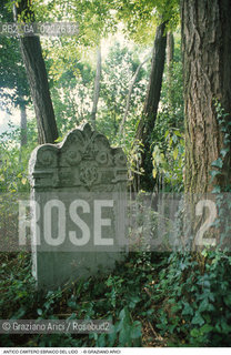 Caption: Nome:..CIMITERO EBRAICO DEL LIDO DI VENEZIA: TOMBA DELLA POETESSA SARA COPIO SULLAM CON STEMMA ARALDICO E ISCRIZIONE (1641 ca.)  ....Localizzazione:..GHETTO / LIDO DI VENEZIA / CIMITERO EBRAICO  ..LIDO OF VENICE / JEWISH CEMETERY   ..Soggetto:..TOMBA DELLA POETESSA SARA COPIO SULLAM STEMMA ARALDICO E ISCRIZIONE..GRAVE OF POETESS SARA COPIO SULLAM  HERALDIC COAT OF ARMS AND INSCRIPTION..Cronologia:..SEC. XVII / SECONDO QUARTO / 1641 ca.  ..XVIIth  CENTURY / 1641 ca  ..Autore:......Stile:......Editori Stampatori:......Committenza:......Materia e Tecnica:..BASSORILIEVO SU MARMO  ..BAS-RELIEF ON MARBLE  ..Collocazione:....Note:..“ QUESTA E’ LA LAPIDE DELLA DISTINTA SIGNORA SARA, MOGLIE DEL VIVENTE GIACOBBE SULLAM, L’ANGELO DELLA MORTE LANCIO’ IL SUO DARDO FERENDO A MORTE SARA, DONNA DI ALTO INGEGNO. SAGGIA TRA LE MOGLI, APPOGGIO AI MISERI, IL POVERO TROVAVA IN LEI UNA COMPAGNA ED UNA AMICA. SE ORA E’ CONSEGNATA SENZA SCAMPO AI VERMI DELLA TERRA, NEL GIORNO FISSATO DIRA’ IL SIGNORE: TORNA, TORNA O SULAMITA...MORI’ IL GIORNO SESTO 5 ‘ADHAR 5401. LA SUA ANIMA POSSA GODERE DELL’ETERNA BEATITUDINE”....Riproduzione Fotografica:..Graziano Arici/Rosebud2  ....Copyright:..Graziano Arici/Rosebud2/  ....Data:..1994....Costo:..A....Key:..