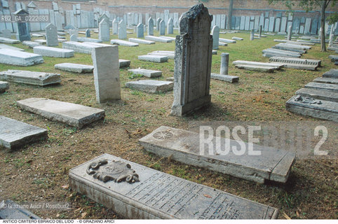 Caption: Nome:..CIMITERO EBRAICO DEL LIDO DI VENEZIA: LAPIDI  ....Localizzazione:..GHETTO / LIDO DI VENEZIA / CIMITERO EBRAICO  ..LIDO OF VENICE / JEWISH CEMETERY   ..Soggetto:..TOMBE / LAPIDI  DOPO IL RESTAURO (1999)..GRAVES / TOMBSTONES  ..Cronologia:......Autore:......Stile:......Editori Stampatori:......Committenza:......Materia e Tecnica:..MARMO  ..MARBLE   ..Collocazione:......Note:......Riproduzione Fotografica:..Graziano Arici/Rosebud2  ....Copyright:..Graziano Arici/Rosebud2/  ....Data:..2000....Costo:..A....Key: