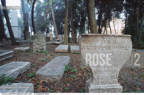 Caption: Nome:..CIMITERO EBRAICO DEL LIDO DI VENEZIA: LAPIDI  ....Localizzazione:..GHETTO / LIDO DI VENEZIA / CIMITERO EBRAICO  ..LIDO OF VENICE / JEWISH CEMETERY   ..Soggetto:..TOMBE / LAPIDI  DOPO IL RESTAURO (1999)..GRAVES / TOMBSTONES  ..Cronologia:......Autore:......Stile:......Editori Stampatori:......Committenza:......Materia e Tecnica:..MARMO  ..MARBLE   ..Collocazione:......Note:......Riproduzione Fotografica:..Graziano Arici/Rosebud2  ....Copyright:..Graziano Arici/Rosebud2/  ....Data:..2000....Costo:..A....Key: