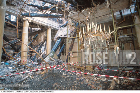 Caption: Nome: ..GRAN TEATRO LA FENICE..Descrizione: ..IL FOYER DOPO LINCENDIO / VENEZIA..Credit: ..Graziano Arici/Rosebud2/..Costo: ..A..Nazione: ..ITALIA..Città: ..VENEZIA..Data: ..FEBBRAIO 1996