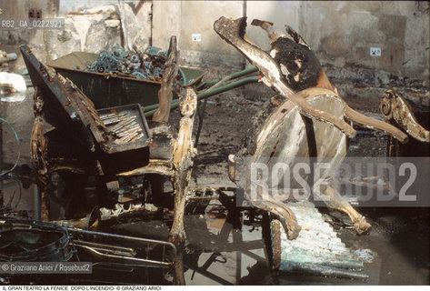 Caption: Nome: ..GRAN TEATRO LA FENICE..Descrizione: ..LE SALE APOLLINEE DOPO LINCENDIO / VENEZIA..Credit: ..Graziano Arici/Rosebud2/..Costo: ..A..Nazione: ..ITALIA..Città: ..VENEZIA..Data: ..1996