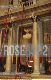 Caption: Nome: ..GRAN TEATRO LA FENICE..Descrizione: ..IL TEATRO IL GIORNO DURANTE LINCENDIO / VENEZIA..Credit: ..Graziano Arici/Rosebud2/..Costo: ..B..Nazione: ..ITALIA..Città: ..VENEZIA..Data: ..29/01/1996