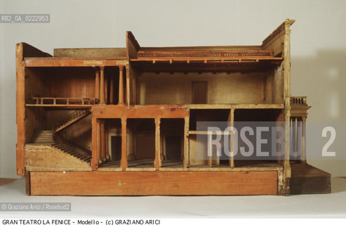 Nome: ..GRAN TEATRO LA FENICE..Descrizione: ..MODELLO DI GIANNANTONIO SELVA 1790 / VENEZIA..Credit: ..Graziano Arici/Rosebud2/..Costo: ..A..Nazione: ..ITALIA..Città: ..VENEZIA..Data: ..1985 c.a.....La cessione dei diritti di questa immagine si intende per quanto di nostra competenza. Non comprende invece le eventuali spese  relative a diritti che potranno essere richiesti dagli Enti o persone fisiche cui appartengono eventualmente i soggetti  ripresi. Tali costi, ove necessari, e l’espletamento di qualsivoglia pratica di richiesta di concessione del permesso di pubblicazione sono esclusivamente a carico e a cura del soggetto acquirente di questa immagine.