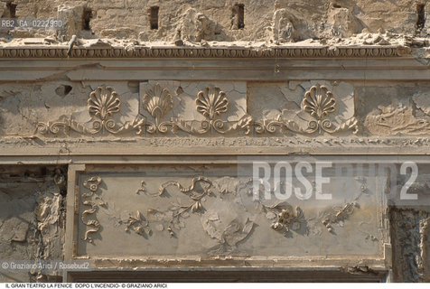 Caption: Nome: ..GRAN TEATRO LA FENICE..Descrizione: ..LE SALE APOLLINEE DOPO LINCENDIO / VENEZIA STUCCHI..Credit: ..Graziano Arici/Rosebud2/..Costo: ..A..Nazione: ..ITALIA..Città: ..VENEZIA..Data: ..FEBBRAIO 1996