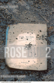 Caption: Nome: ..GRAN TEATRO LA FENICE..Descrizione: ..ARREDI DOPO LINCENDIO / VENEZIA..Credit: ..Graziano Arici/Rosebud2/..Costo: ..A..Nazione: ..ITALIA..Città: ..VENEZIA..Data: ..1996