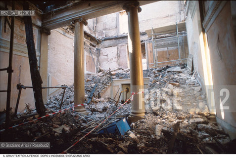 Caption: Nome: ..GRAN TEATRO LA FENICE..Descrizione: ..IL FOYER DOPO LINCENDIO / VENEZIA..Credit: ..Graziano Arici/Rosebud2/..Costo: ..A..Nazione: ..ITALIA..Città: ..VENEZIA..Data: ..FEBBRAIO 1996