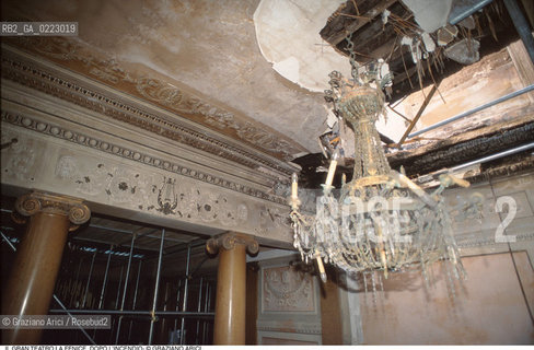 Caption: Nome: ..GRAN TEATRO LA FENICE..Descrizione: ..IL FOYER DOPO LINCENDIO / VENEZIA..Credit: ..Graziano Arici/Rosebud2/..Costo: ..A..Nazione: ..ITALIA..Città: ..VENEZIA..Data: ..FEBBRAIO 1996
