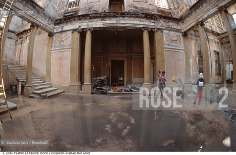 Caption: Nome: ..GRAN TEATRO LA FENICE..Descrizione: ..IL FOYER DOPO LINCENDIO / VENEZIA..Credit: ..Graziano Arici/Rosebud2/..Costo: ..A..Nazione: ..ITALIA..Città: ..VENEZIA..Data: ..1996