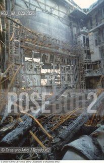 Caption: Nome: ..GRAN TEATRO LA FENICE..Descrizione: ..IL PALCOSCENICO DOPO LINCENDIO / VENEZIA..Credit: ..Graziano Arici/Rosebud2/..Costo: ..A..Nazione: ..ITALIA..Città: ..VENEZIA..Data: ..FEBBRAIO 1996