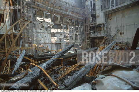 Caption: Nome: ..GRAN TEATRO LA FENICE..Descrizione: ..IL PALCOSCENICO DOPO LINCENDIO / VENEZIA..Credit: ..Graziano Arici/Rosebud2/..Costo: ..A..Nazione: ..ITALIA..Città: ..VENEZIA..Data: ..FEBBRAIO 1996
