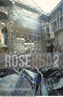 Caption: Nome: ..GRAN TEATRO LA FENICE..Descrizione: ..IL PALCOSCENICO DOPO LINCENDIO / VENEZIA..Credit: ..Graziano Arici/Rosebud2/..Costo: ..A..Nazione: ..ITALIA..Città: ..VENEZIA..Data: ..FEBBRAIO 1996