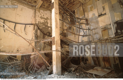 Caption: Nome: ..GRAN TEATRO LA FENICE..Descrizione: ..IL PALCOSCENICO DOPO LINCENDIO / VENEZIA..Credit: ..Graziano Arici/Rosebud2/..Costo: ..A..Nazione: ..ITALIA..Città: ..VENEZIA..Data: ..FEBBRAIO 1996