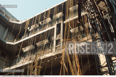 Caption: Nome: ..GRAN TEATRO LA FENICE..Descrizione: ..IL PALCOSCENICO DOPO LINCENDIO / VENEZIA..Credit: ..Graziano Arici/Rosebud2/..Costo: ..A..Nazione: ..ITALIA..Città: ..VENEZIA..Data: ..FEBBRAIO 1996